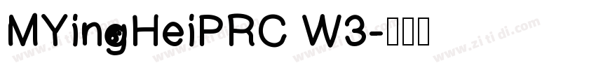 MYingHeiPRC W3字体转换